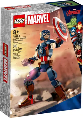 Captain America bouwfiguur