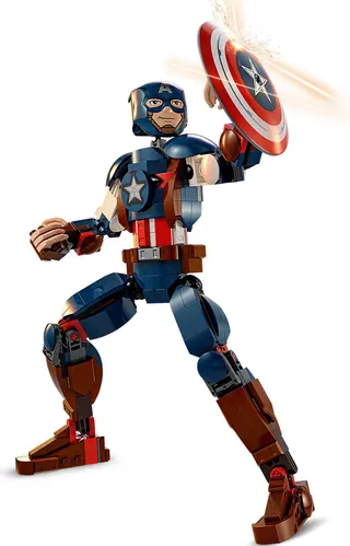 Captain America bouwfiguur