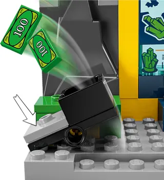 Die Bathöhle mit Batman, Batgirl und dem Joker