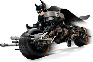 Figurine Batman en construction et moto Bat-Pod