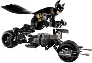 Figurine Batman en construction et moto Bat-Pod