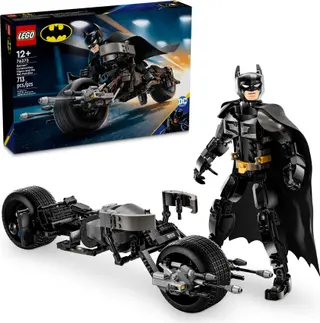 Figurine Batman en construction et moto Bat-Pod