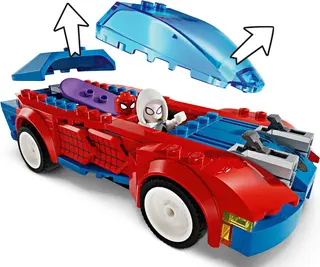 Voiture de course Spider-Man et Venom Green Goblin