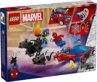 Voiture de course Spider-Man et Venom Green Goblin