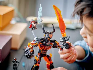 Thor versus Surtur Bouwfiguur