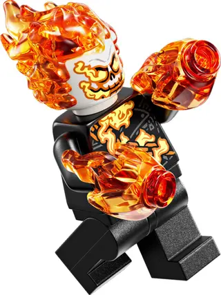 Spider-Man contre Ghost Rider à moto