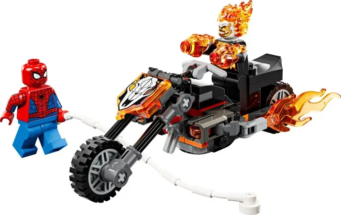 Spider-Man contre Ghost Rider à moto