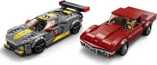 Chevrolet Corvette C8.R de course et Chevrolet Corvette de 1968