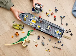Baryonyx-dinosaurus ontsnapte per boot