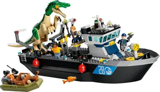 Baryonyx-dinosaurus ontsnapte per boot
