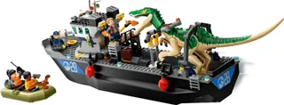Baryonyx-dinosaurus ontsnapte per boot
