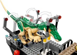 Baryonyx-dinosaurus ontsnapte per boot