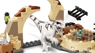Atrociraptor-dinosaurus: fietsachtervolging