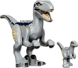 Capture de vélociraptors bleus et bêta