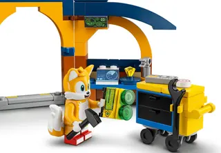 Tails' Workshop and Tornado Plane