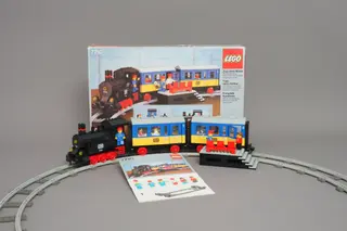 Stoomtrein voor passagiers die je kunt duwen