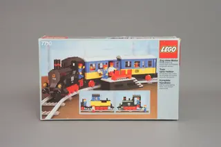 Stoomtrein voor passagiers die je kunt duwen