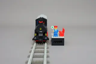 Stoomtrein voor passagiers die je kunt duwen