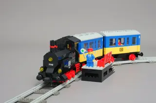 Stoomtrein voor passagiers die je kunt duwen