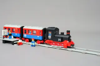 Stoomtrein voor passagiers die je kunt duwen