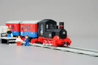 Stoomtrein voor passagiers die je kunt duwen