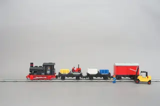 Freight Steam Train Set