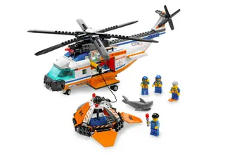 Coast Guard Helicopter & Life Raft