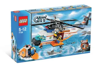Coast Guard Helicopter & Life Raft