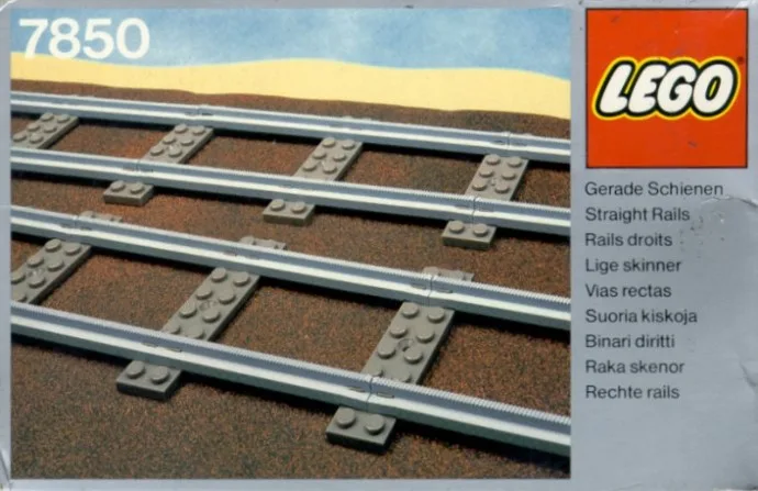 8 rails droits gris 4,5 V
