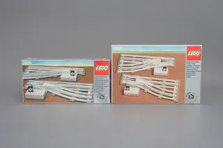 Aiguillages manuels gauche et droite avec rails électriques gris 12 V