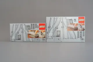 Aiguillages manuels gauche et droite avec rails électriques gris 12 V