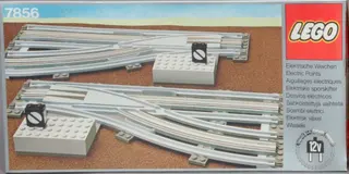 Aiguillages manuels gauche et droite avec rails électriques gris 12 V