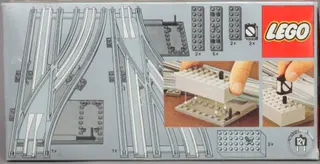 Aiguillages manuels gauche et droite avec rails électriques gris 12 V