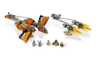 Anakin Skywalker and Sebulba's Podracers