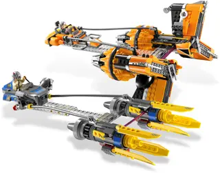 Anakin Skywalker and Sebulba's Podracers