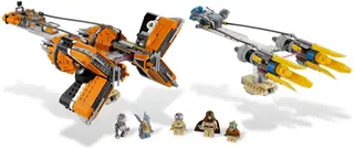 Anakin Skywalker and Sebulba's Podracers