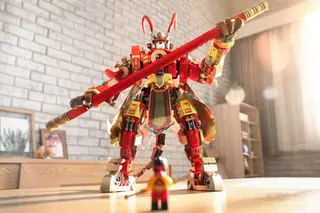 Affenkönig-Krieger-Mech