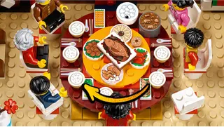 Abendessen am Vorabend des chinesischen Neujahrs