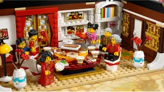 Abendessen am Vorabend des chinesischen Neujahrs
