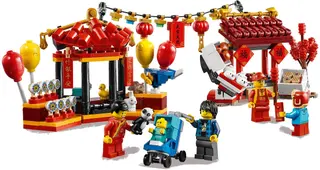 Chinesischer Neujahrs-Tempelmarkt