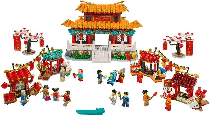 Chinesischer Neujahrs-Tempelmarkt