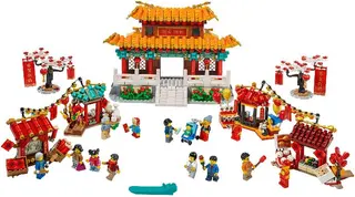 Chinesischer Neujahrs-Tempelmarkt