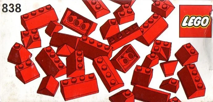 Teilepackung für rote Dachziegel, 45°