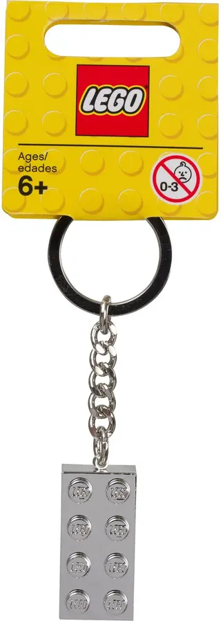 Metalized 2x4 Key Chain