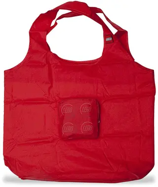 Foldable red shopping bag