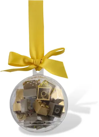 Holiday Bauble with Gold Bricks