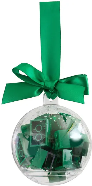 Holiday Bauble with Green Bricks