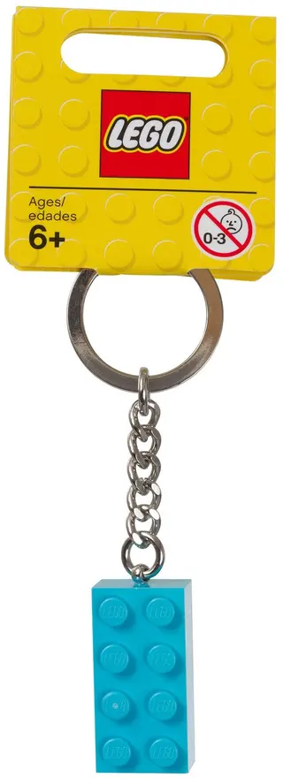 Turquoise Brick Key Chain