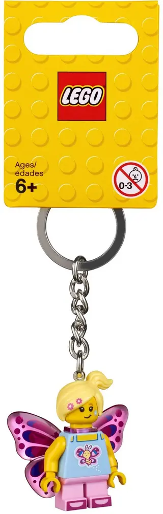 Porte-clés fille papillon