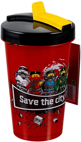 NINJAGO Trinkbecher mit Strohhalm
